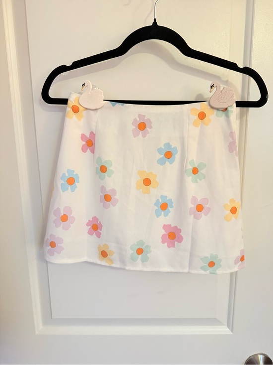 Princess Polly Dresses & Skirts - Princess Polly Cream Mini Skirt with Pastel Florals XS Girlhoodcore Coquette